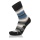 Lowa Day Sock Crew Everyday (Merino/Cotton) grey/blue striped - 1 pair